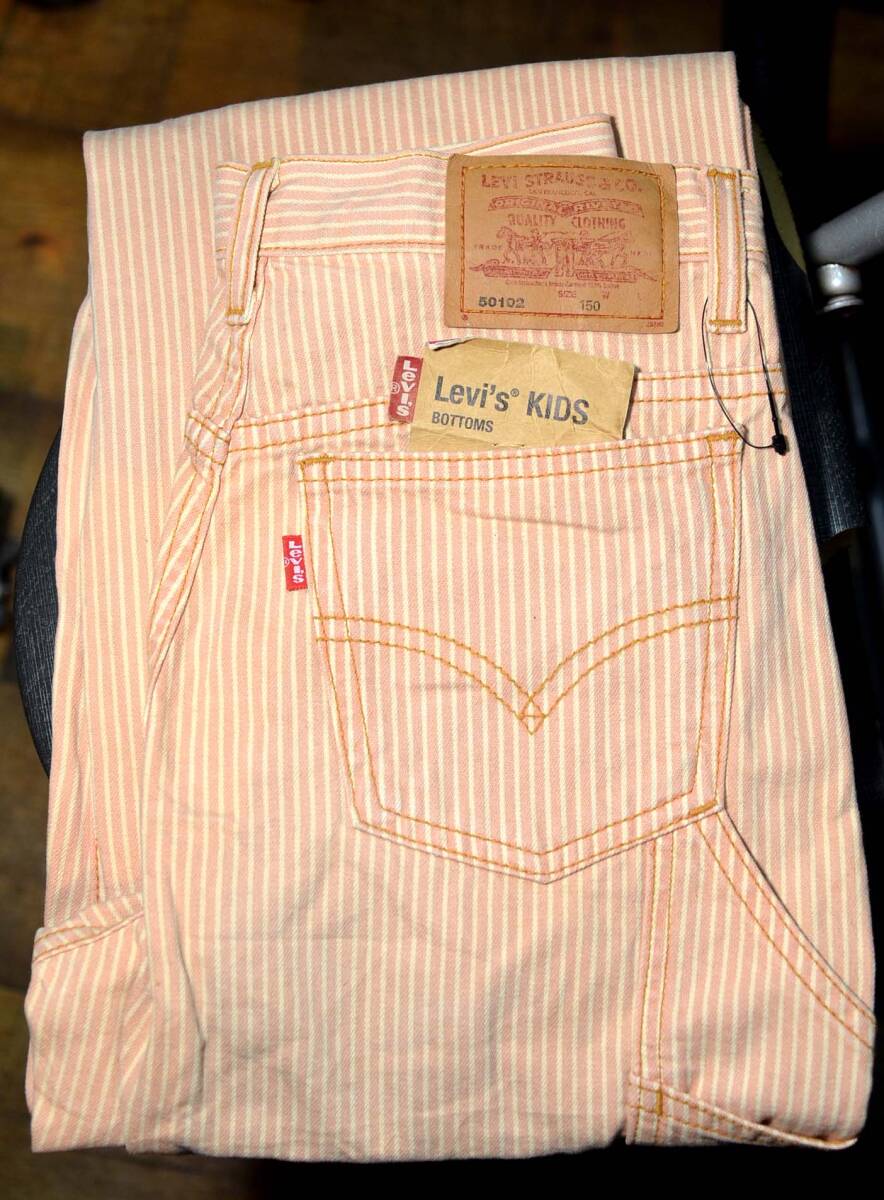 D93/LEVIS50102 ヒッコリーストライプ　ワーク　ペインターパンツ　新品未使用！　so
