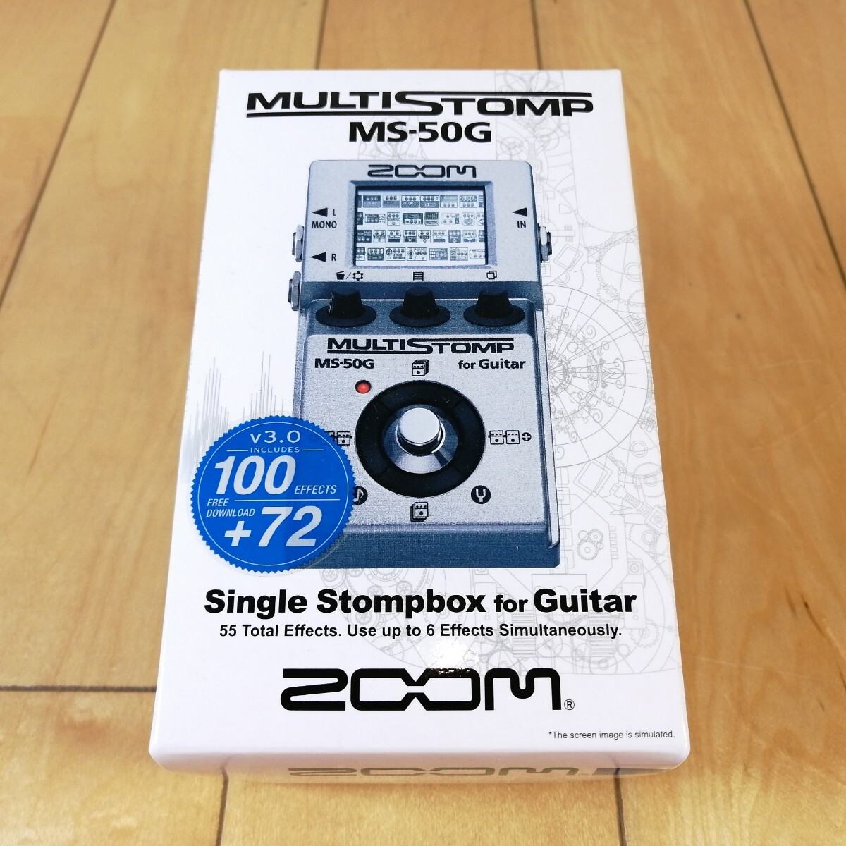 新品　未使用!!　ZOOM　ズーム　MULTISTOMP　エレキギター用　マルチエフェクター　マルチストンプギターペダル　MS-50G