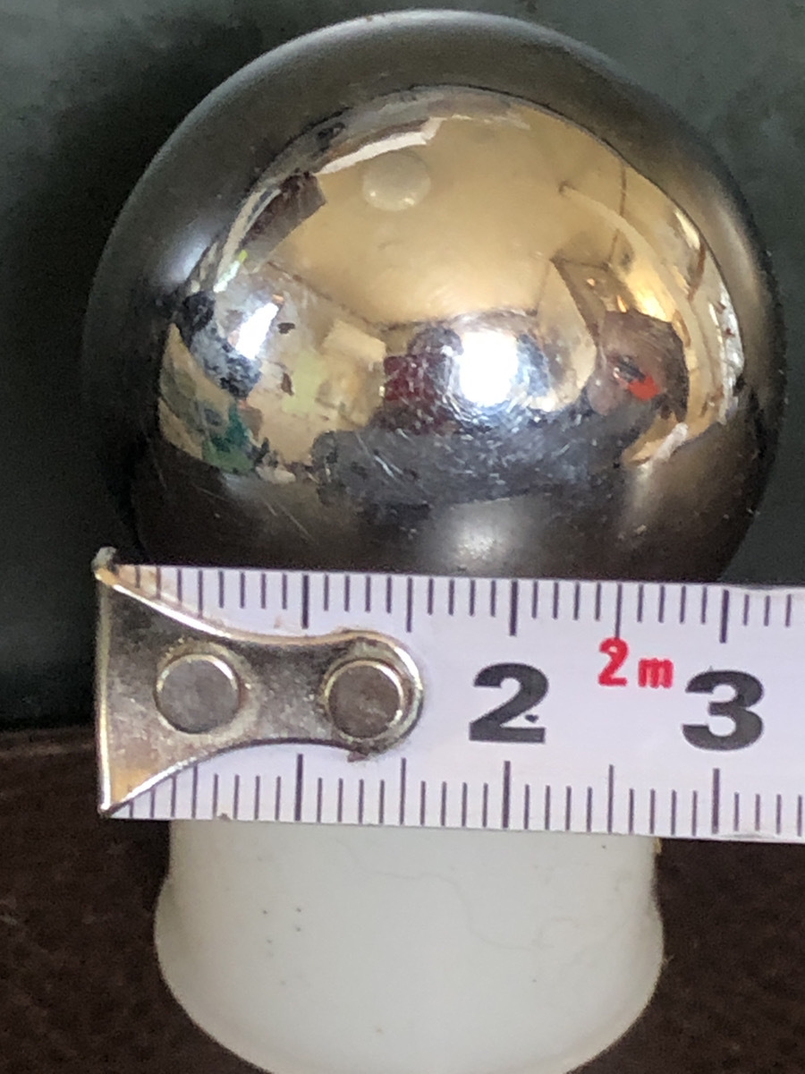  【シルバーボールベル】鉄球　鐘　手首トレーニング　100g 3.8cm【24/10 STD2】
