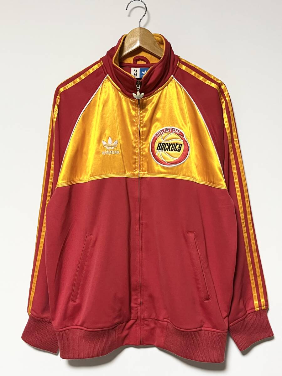 レア/90's★adidas/アディダス NBA ヒューストンロケッツ 2連覇 記念 ジャージ トラックジャケット ビンテージ