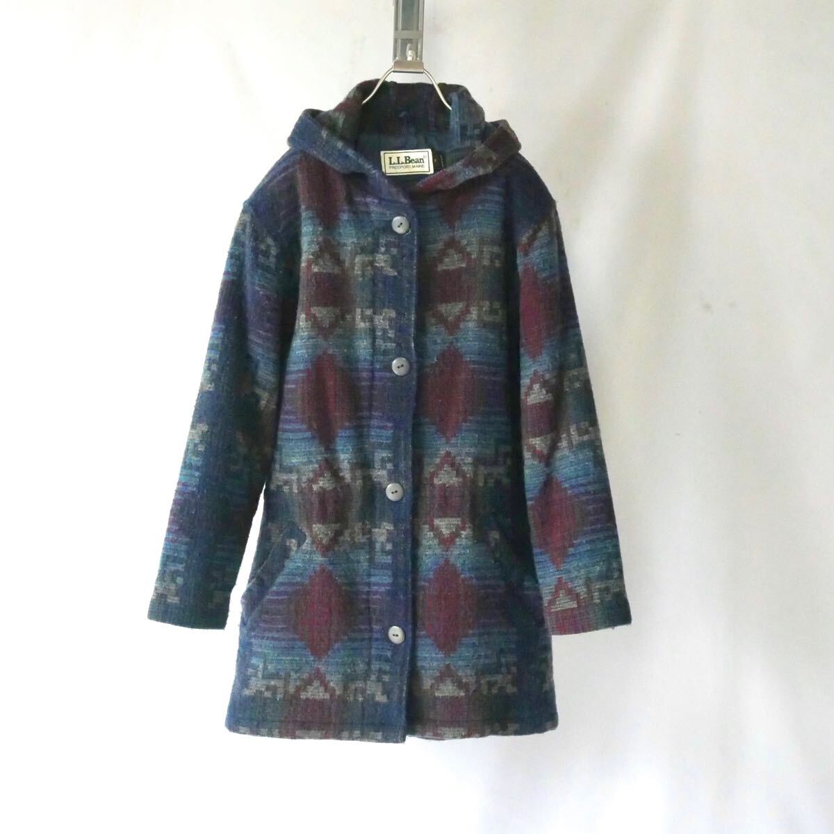 Made in USA 80s L.L.Bean native pattern wool jacket アメリカ製　80年代　エルエルビーン　ネイティブ柄　ウール　ジャケット