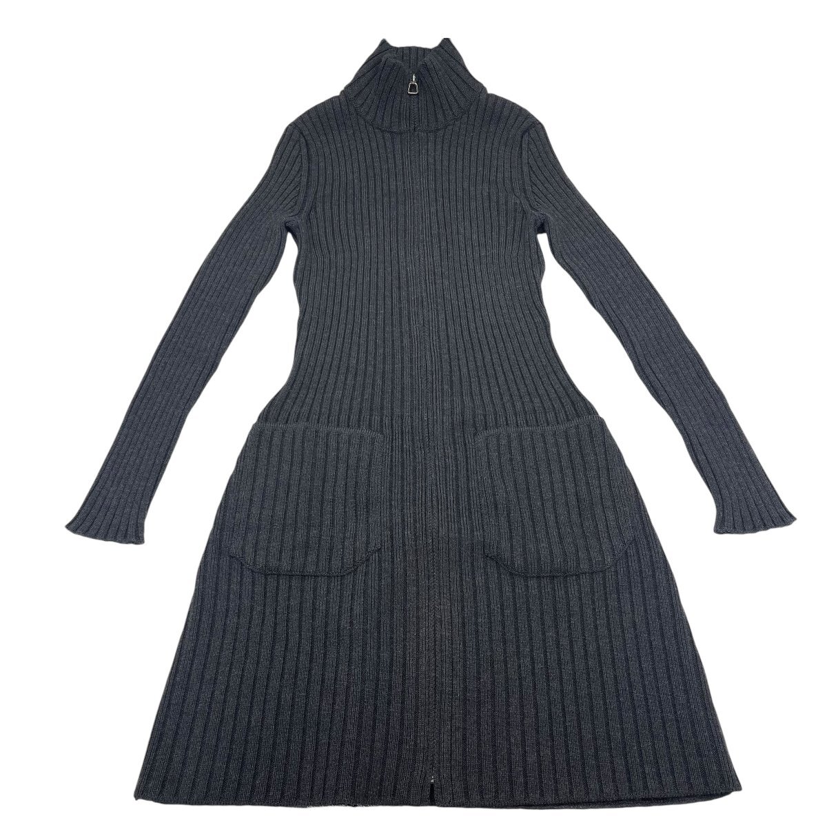 A821●未使用タグ付き●AKRIS　アクリス●ロングニットカーディガン●34サイズ　US4　F36
