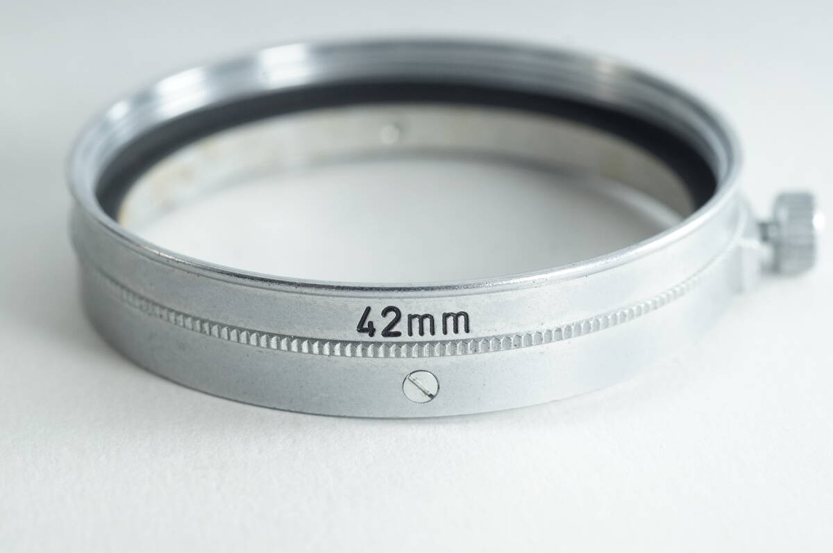 PH5群『キレイ』Canon 42mm キヤノン 内径42mm カブセ式 メタルフード下部リングパーツ S-42 T-42 50 F1.8 レンジファインダー