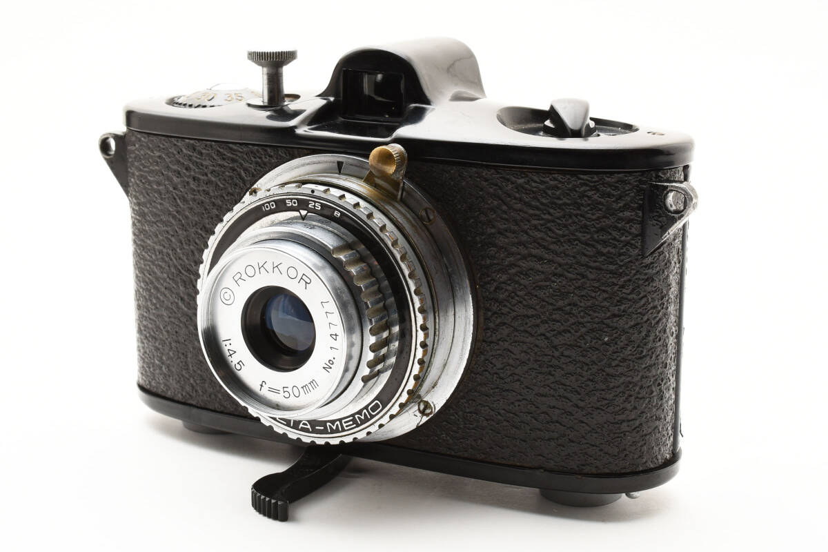 ★希少完動品★ MINOLTA-MEMO ROKKOR 1:4.5 50mm ミノルタ メモ コンパクトフィルムカメラ #1845