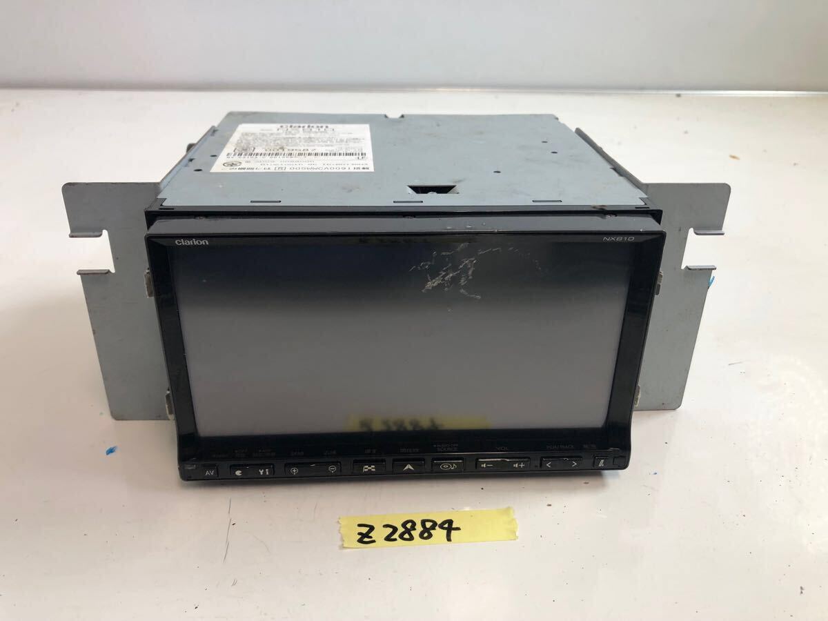 （Z-2884）clarion カーナビ NX810 s/n 0019587 動作未確認　現状渡し