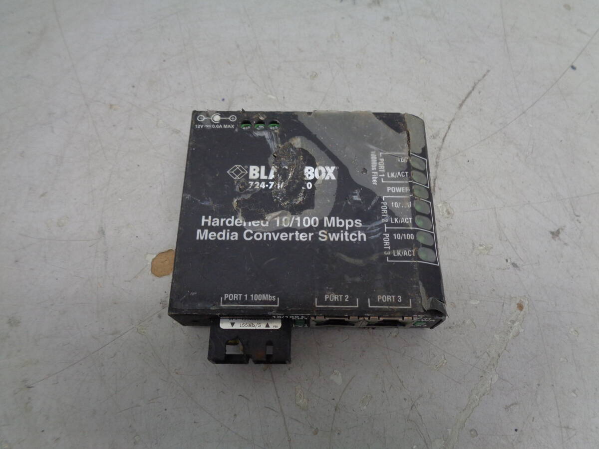 C1712　ブラックボックス　LBH100AE-H-3C メディアコンバータスイッチ