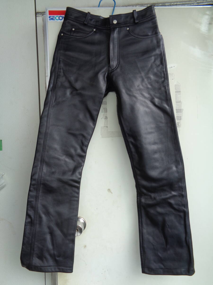 C1751 ★HARLEY−DAVIDSON』VINTAGEレザーパンツ　30 ハーレーダビッドソン ヴィンテージ