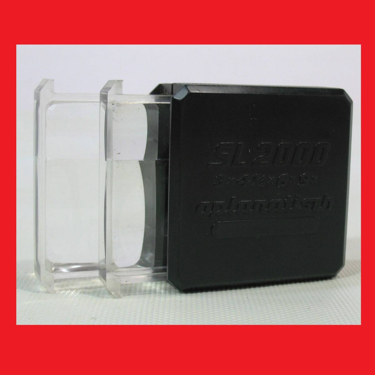 定形外郵便.140円発送OK　W.Germany　SL2000　ルーペ　APLANATISCH　3X4.1/2X6X9X　拡大鏡　レトロな　W.ドイツ製ルーペ（赤枠.楽）