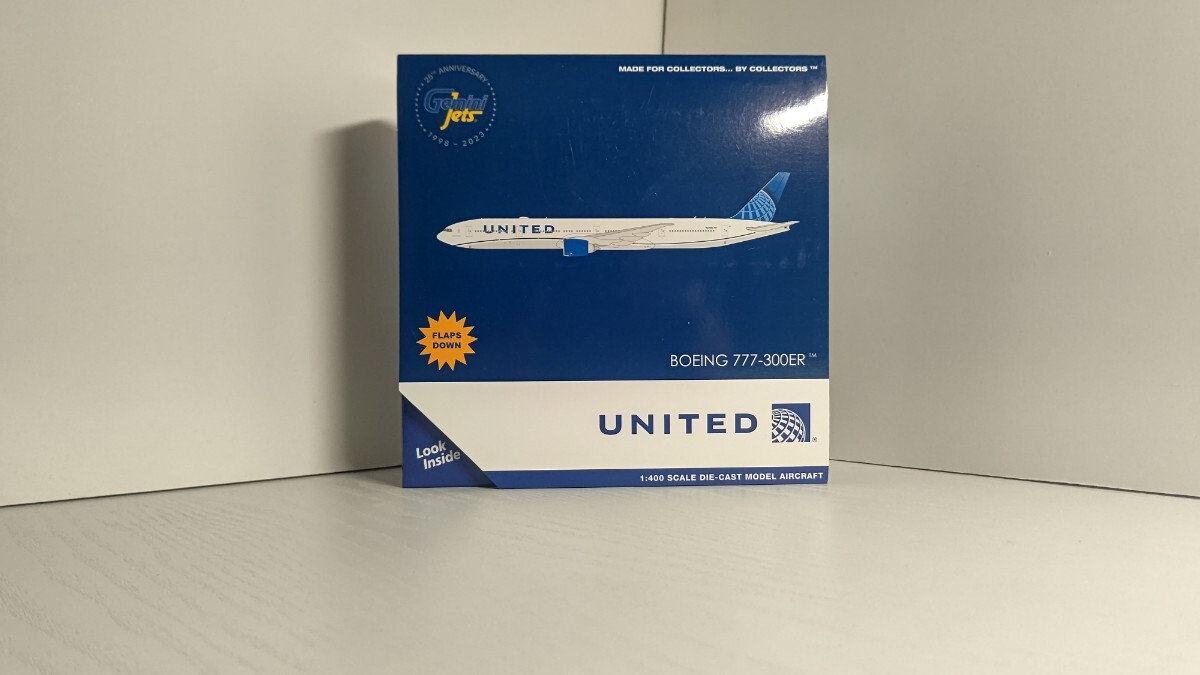 1/400 Gemini Jets ジェミニ ジェッツ UNITTED Airlines ユナイテッド航空 BOEING 777-300ER FLAPS DOWN 旅客機