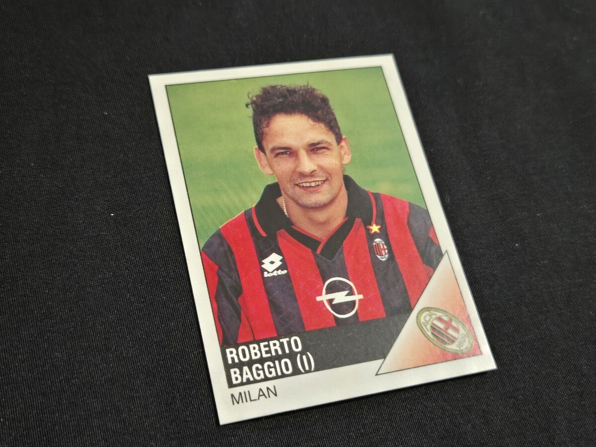 希少 PANINI Calciatori 1995-96 #168 ROBERTO BAGGIO ロベルト・バッジョ ミラン サッカー ステッカー カード