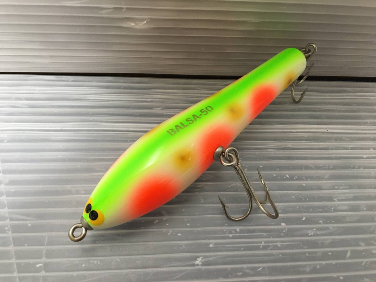 B622 □未使用 balsa50 バルサ50 ビッグラッシュスケーター パロット ザウルス 22g ビッグ? 検(ダイワ アブガルシア へドン オールド