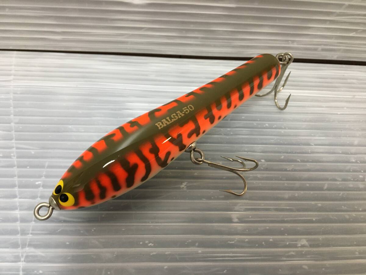 B629未使用 balsa50 バルサ50 ビッグラッシュスケーター ブラウンコーチ ザウルス 19g オリジナル 検(ダイワ アブガルシア へドン オールド