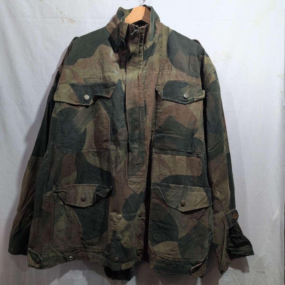 【size.5】50s 50年代 ベルギー軍 実物 Belgian Army Denison Smock デニソンスモックジャケット ブラッシュカモ 迷彩 カモ アノラック⑪
