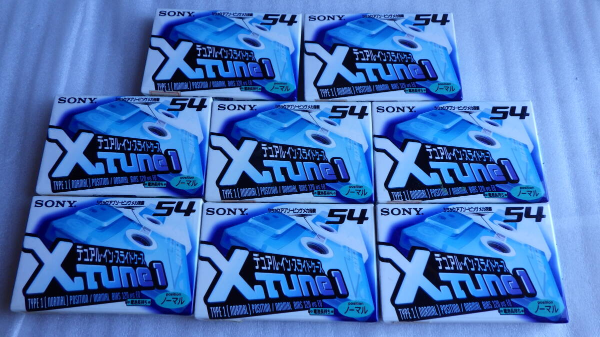 未開封　SONY　Xtune1　54　デュアルインスライドケース　ノーマルポジション　カセットテープ　8本セット　ｚ101205