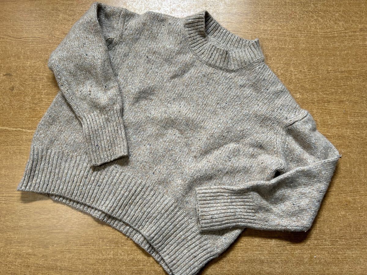 無印良品　ショート丈セーター　ニット　XL