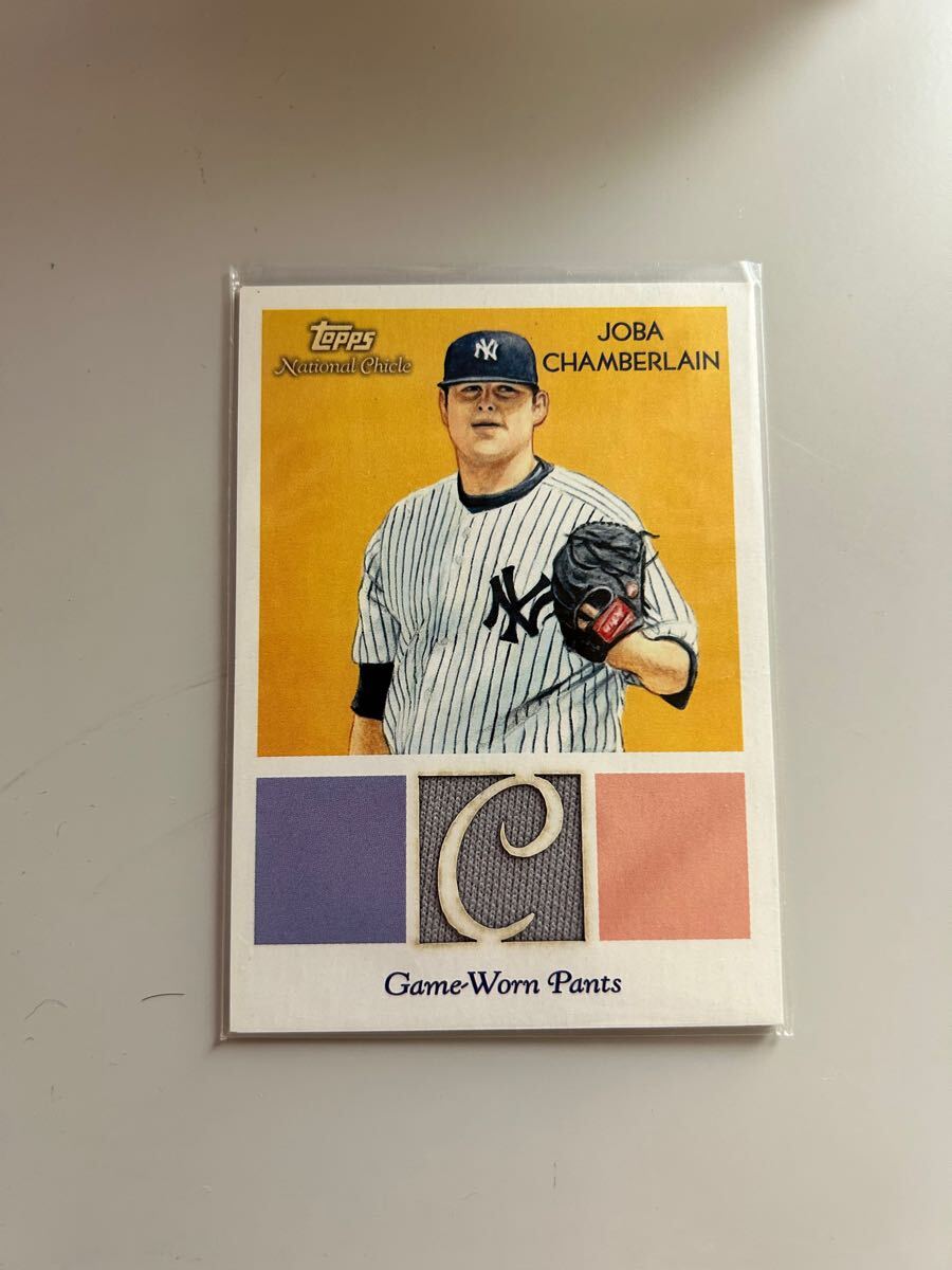 2010 Topps National Chicle Joba Chamberlain ジャージカード