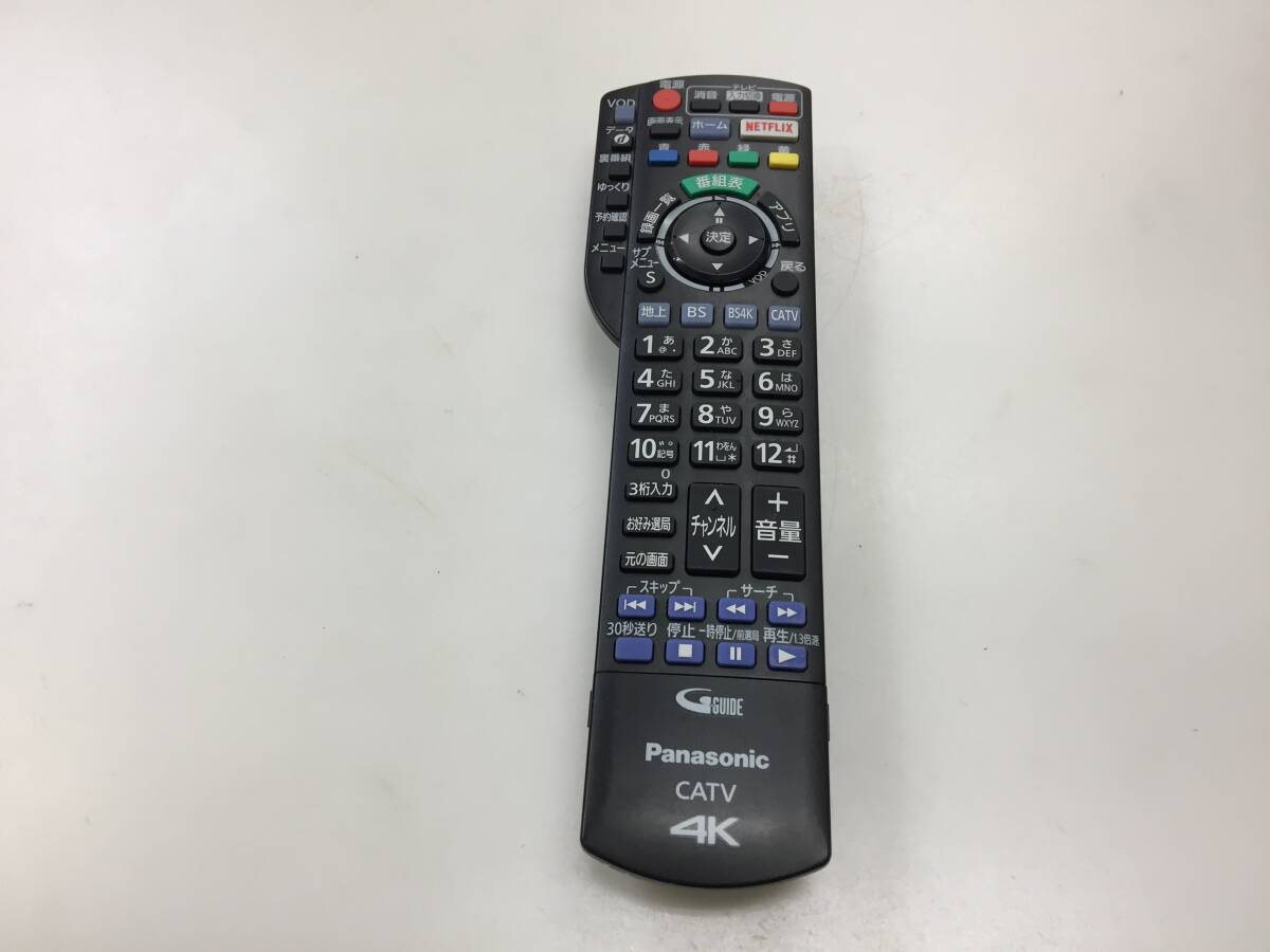 パナソニック テレビリモコン 4K CATV N2QAYB001257 中古品K612