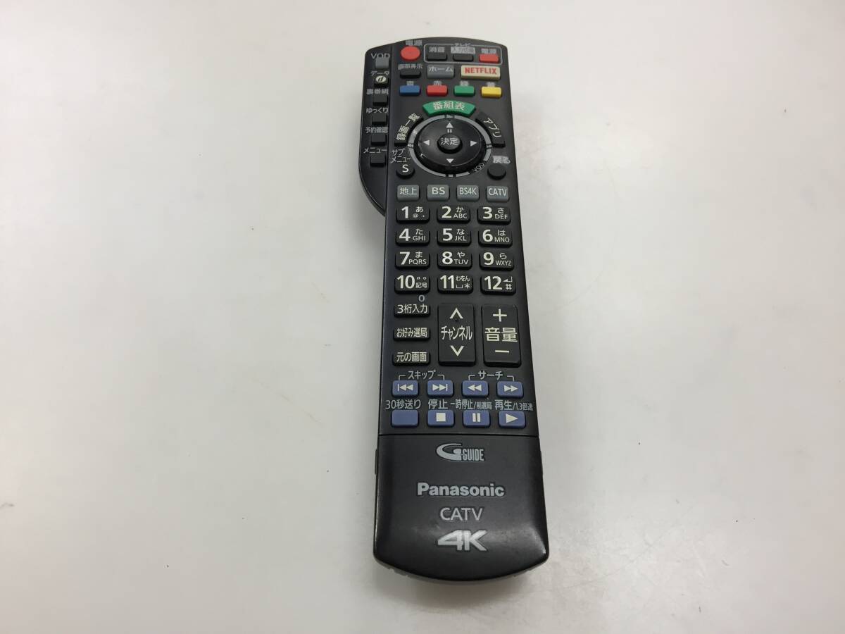 パナソニック テレビリモコン 4K CATV N2QAYB001257 中古品K631