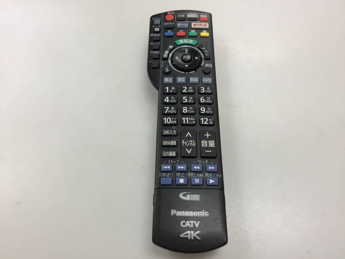パナソニック テレビリモコン 4K CATV N2QAYB001257 中古品K633