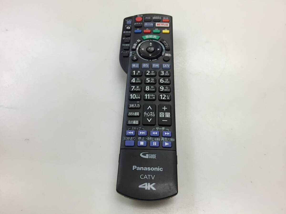 パナソニック テレビリモコン 4K CATV N2QAYB001257 中古品K665