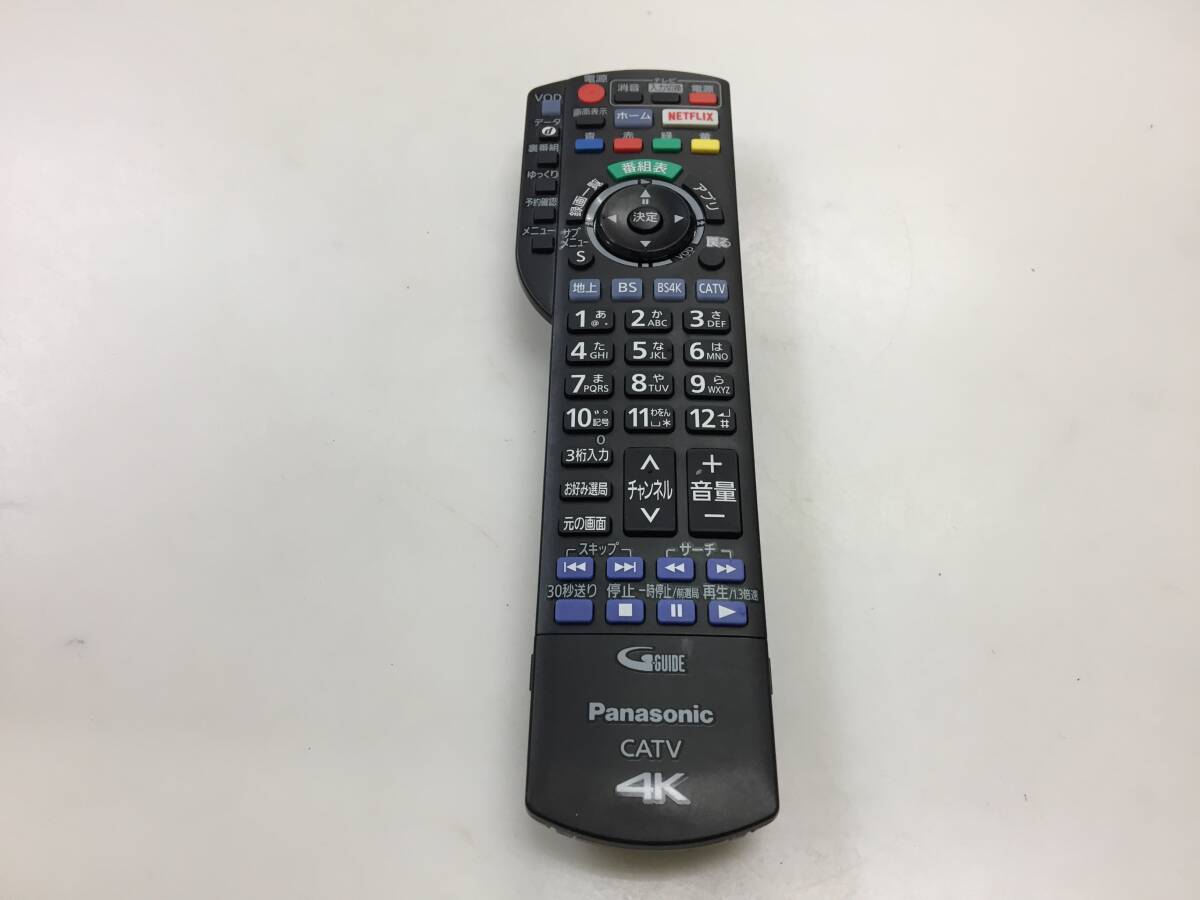 パナソニック テレビリモコン 4K CATV N2QAYB001257 中古品K668
