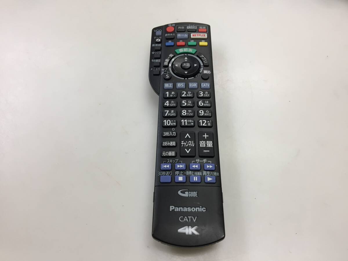 パナソニック テレビリモコン 4K CATV N2QAYB001257 中古品K670