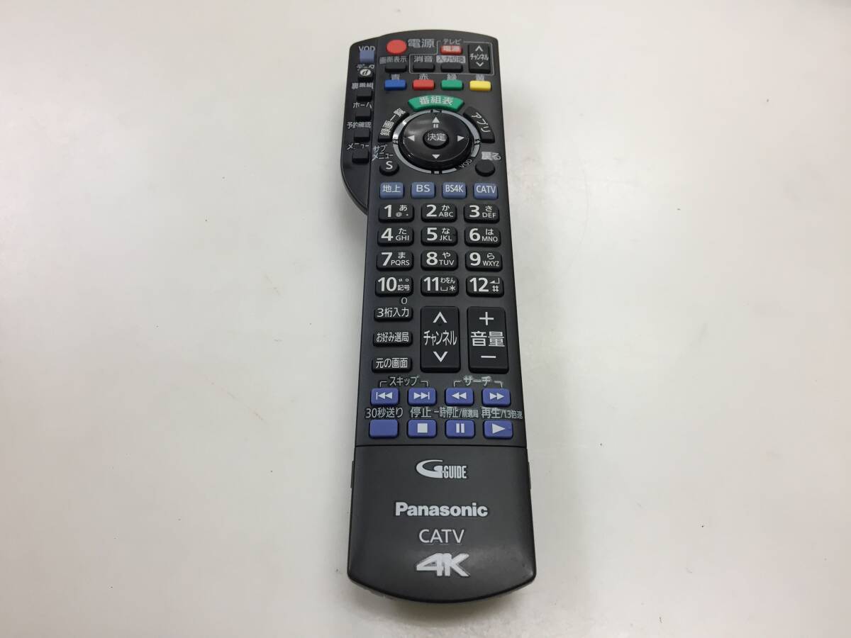 パナソニック テレビリモコン 4K CATV N2QAYB001257 中古品K671
