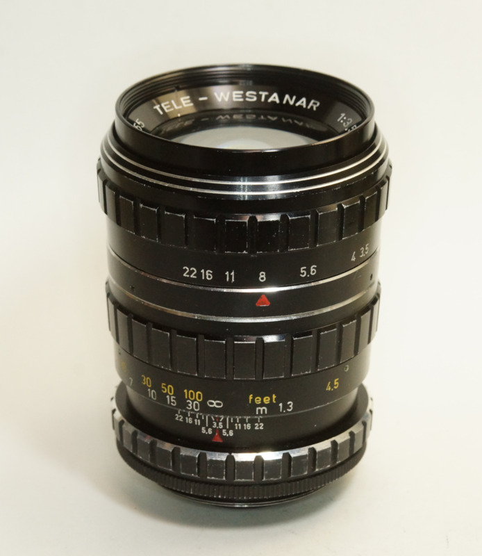 西ドイツ製 ISCO Gottingen TELE - WESTANAR 1:3.5/135 M42 2N-955 ブラック 総金属製 絞羽15枚 フルマニュアル絞 イスコ 