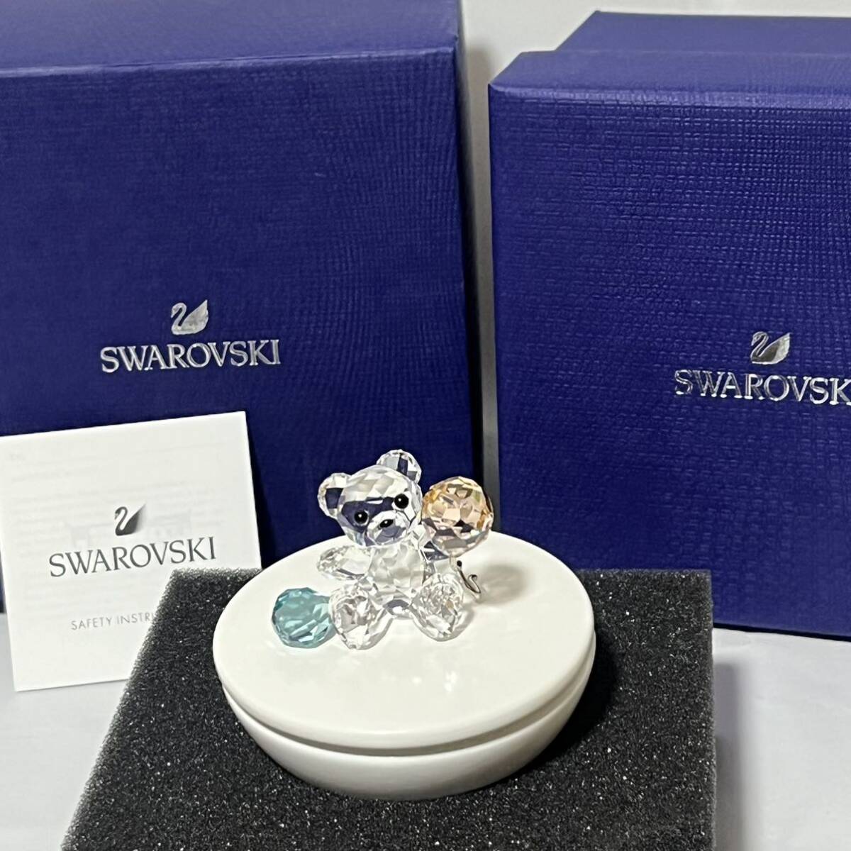 美品　スワロフスキー SWAROVSKI クリスタルフィギュア My Little Kris Bear ベア デコレーションボックス 小物入れ