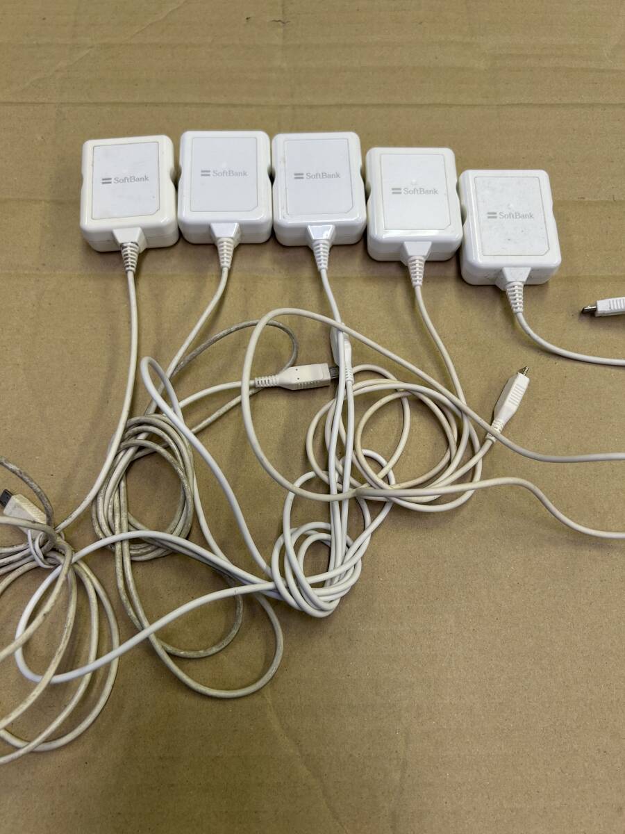 SoftBank ACアダプタ 充電器 5個セット SB-AC13-HDMU/WH (15