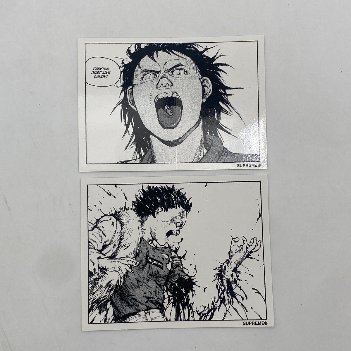 ☆supreme シュプリーム☆2枚セット 2017AW AKIRA PILL Arm アキラ ピル 腕 コラボ 漫画 ステッカー シール sticker seal 漫画 コミック