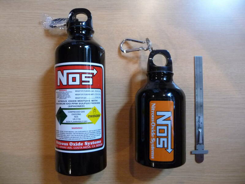 NOS ニトロ タンク ドリンク ボンベ 水筒 黒色 ミニサイズ アルミ ボトル NX フェーク ダミー スナップオン ワイルドスピード 限定 非売 