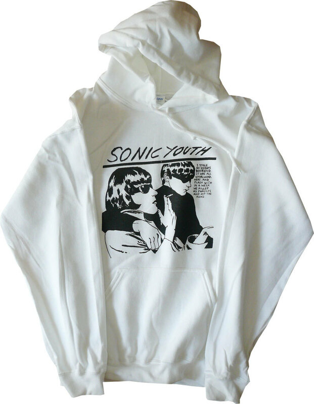 【新品】Sonic Youth Goo パーカー Lサイズ 8オンス グランジ オルタナ Nirvana バンドT シルクスクリーンプリント