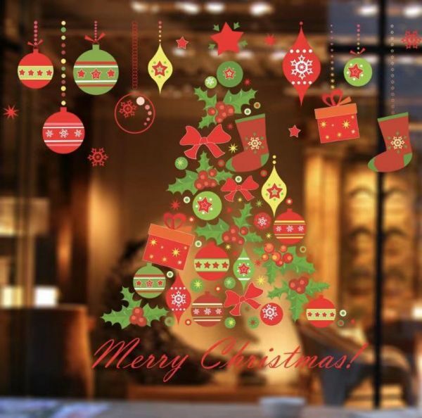 クリスマス ウォールステッカー飾り　おしゃれ クリスマスツリー 家庭店舗飾り　貼るだけ簡単 壁紙　プレゼント　50*70cm