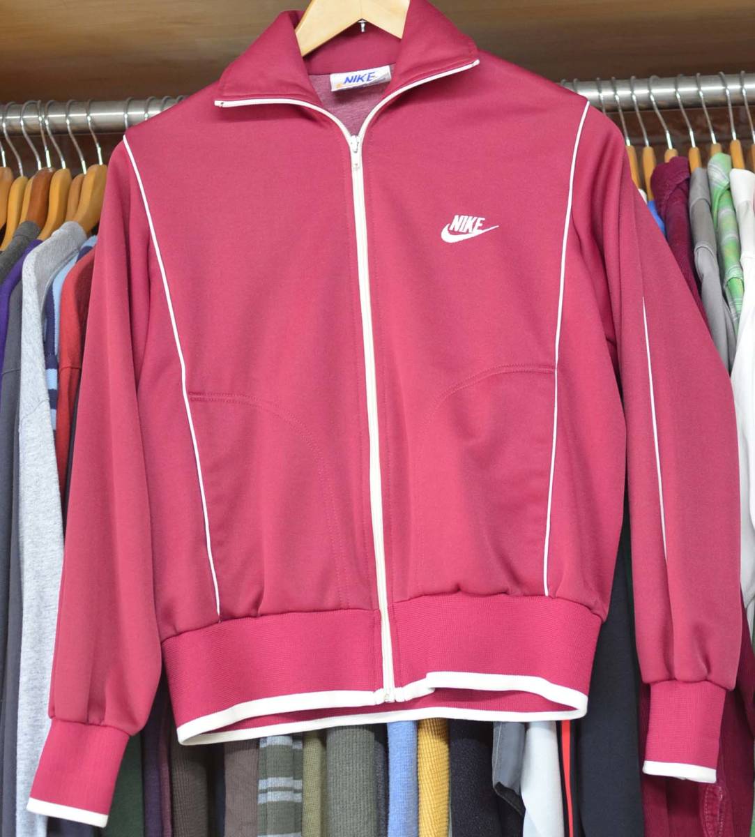 t126/NIKE 70's オレンジスウォッシュ レトロジャージ 極美品