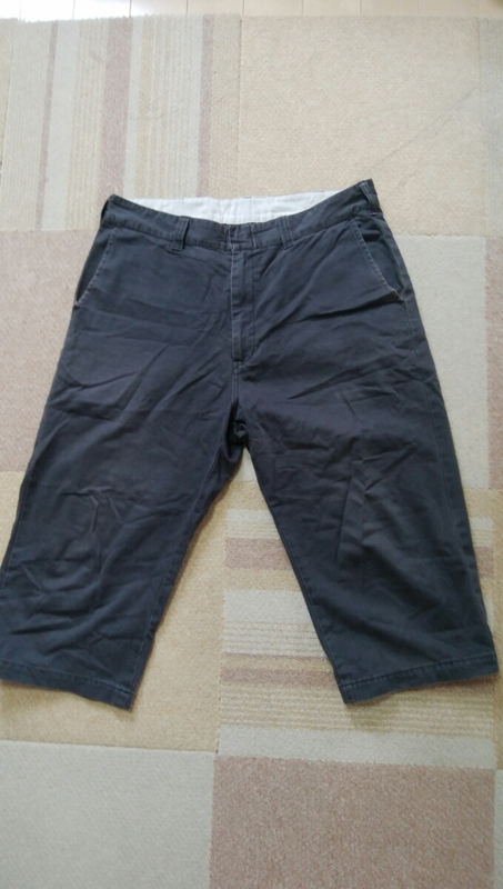 UNUSED(アンユーズド) Cropped Work Pants(クロップドワークパンツ)カラー:ダークネイビー系 表示サイズ:4