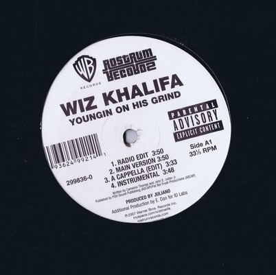 盤質良好 US盤 12inch Wiz Khalifa / Youngin On His Grind 299836-0