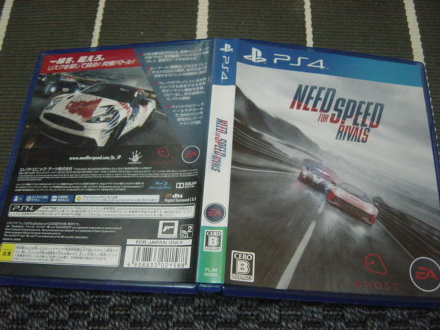 中古PS4：NEED FOR SPEED RIVALS ニード フォース ピード ライバルズ とめる部分おれあり