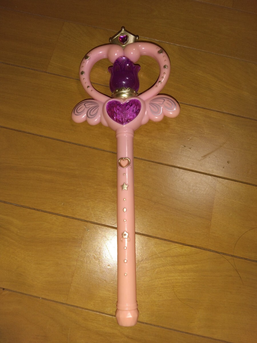 魔法の杖ステッキ子供用おもちゃヒロイン妖精グリッターパーティープリンセス光る女の子ピンク玩具オモチャコレクションなりきりクリスマス