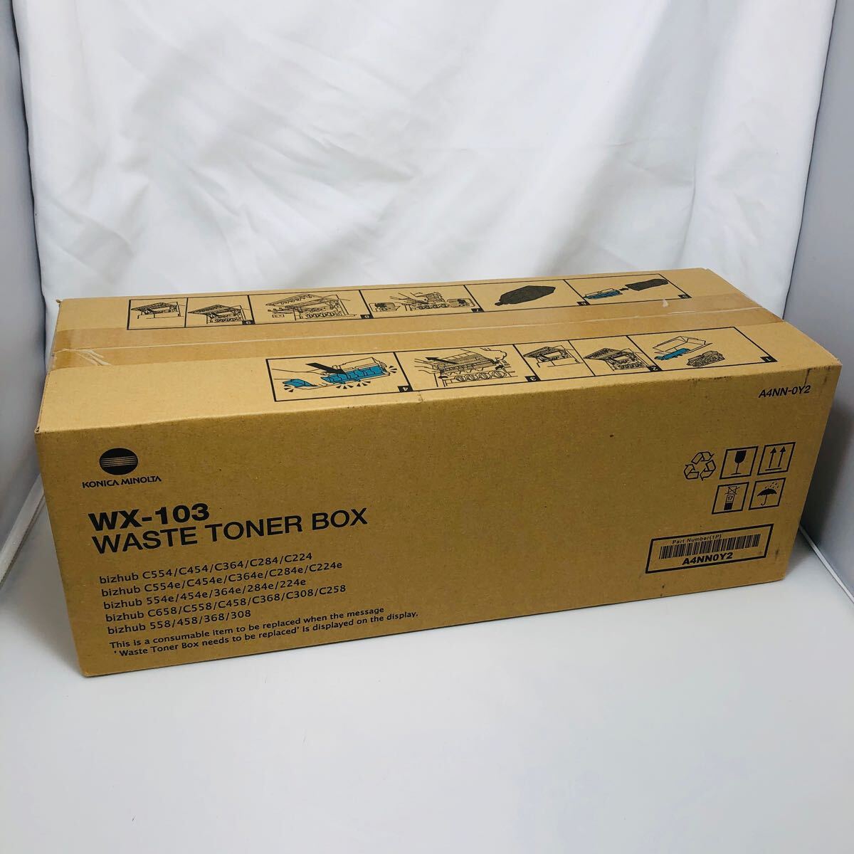 未使用品 コニカミノルタ KONICA MINOLTA WASTE TONER BOX 廃棄トナーボックス WX-103 A4NN-0Y2 