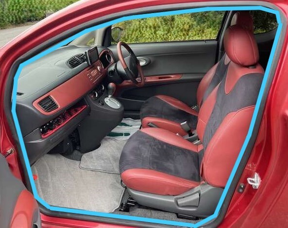 スバル 純正品 R1 RJ1/2 フロントドア ウェザーストリップ 左右セット モールディング 水切り Front Door Weatherstrip