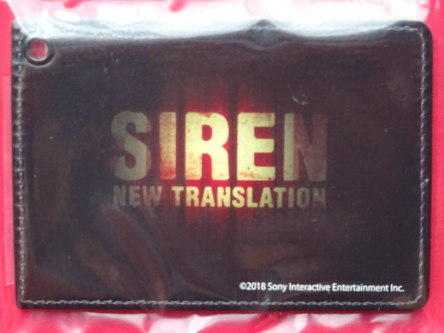 「SIREN New Translation」（サイレン ニュートランスレーション）オリジナルパスケース タイトルロゴ SIREN2 SCEI NT SIREN展 墓場の画廊