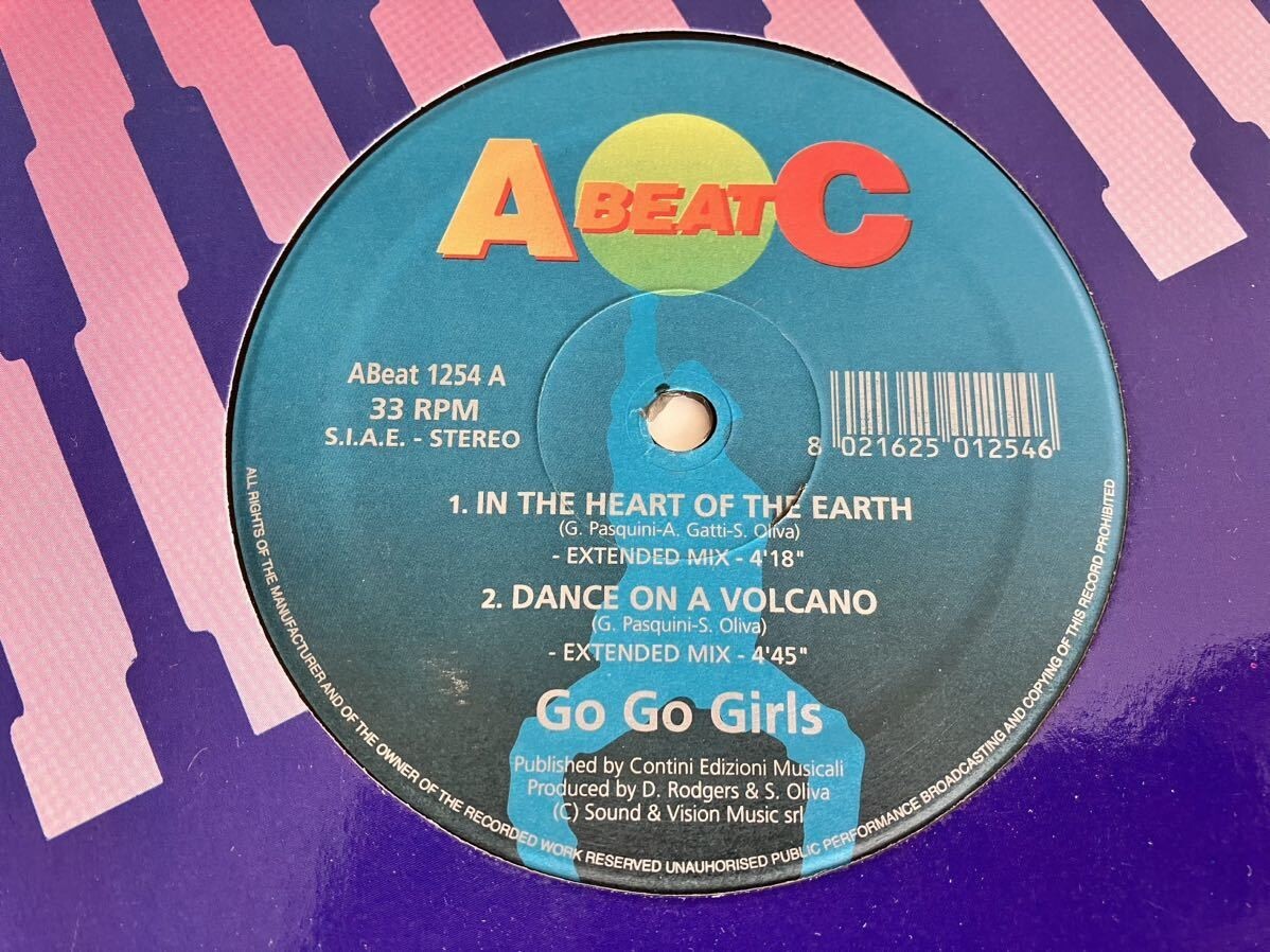 【伊Ori良好品】Go Go Girls/In The Heart Of The Earth/Dance On A Volcano+2Tra ABEATC ITALY Abeat1254 98年Hi-NRG,ゴーゴーガールズ