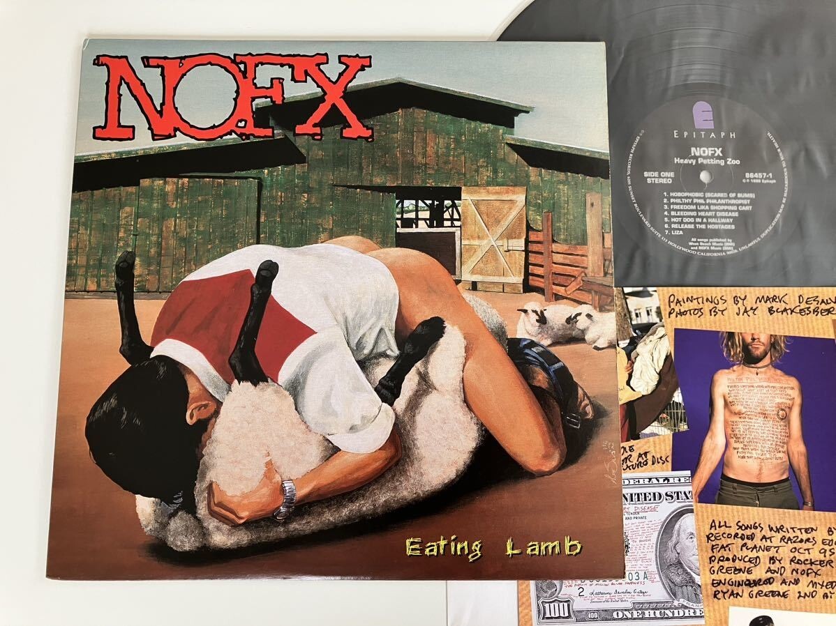 【USオリジナル】NOFX / Eating Lamb (Heavy Petting Zoo) LP EPITAPH US 86457-1 96年6thFat Mikeインナーあり別タイトルアナログ