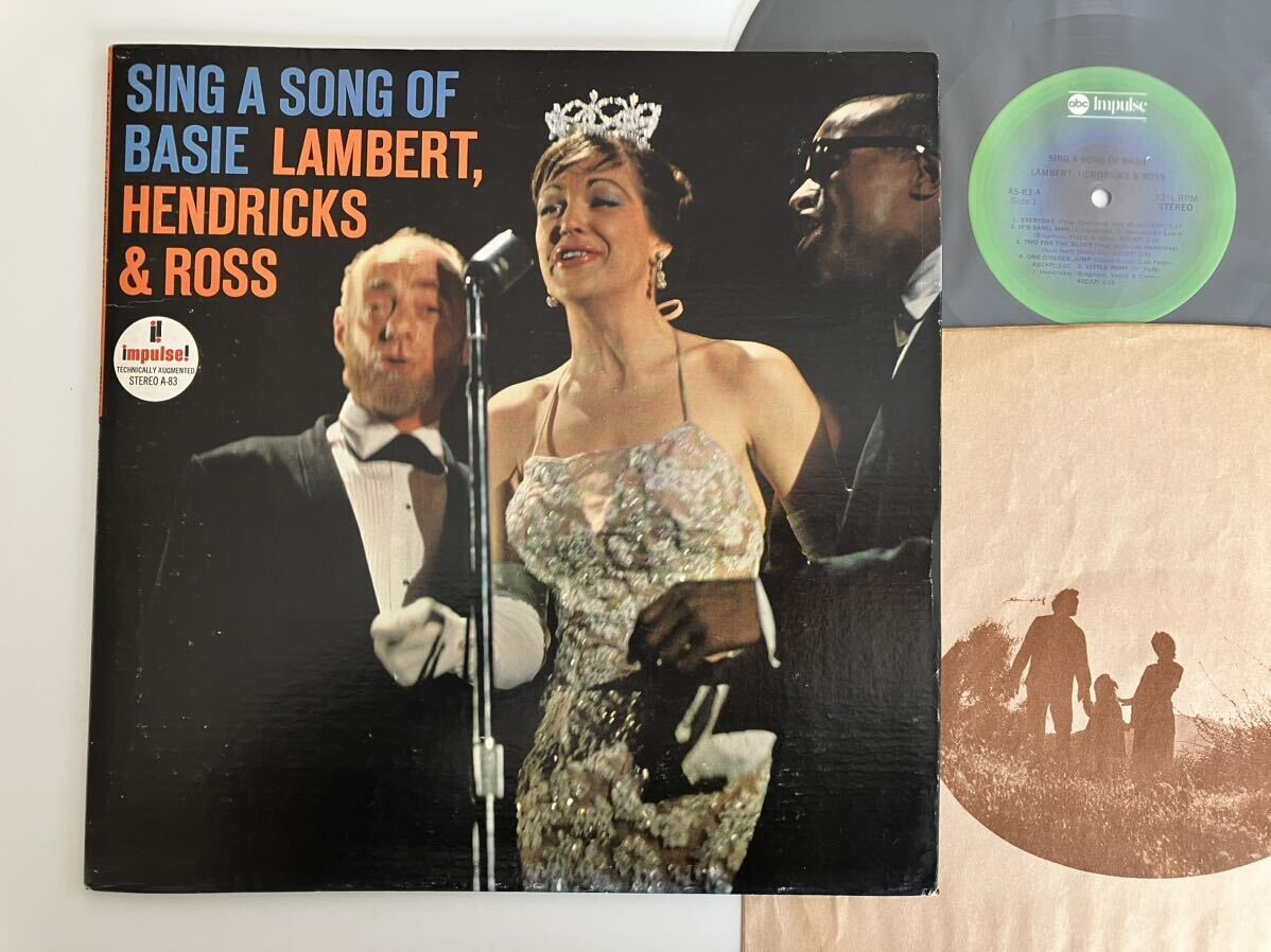 【GATEFOLD US盤】Lambert Hendricks & Ross / Sing A Song Of Basie LP impulse! A-83 STEREO abcスリーブあり57年録音Jon Hendricks