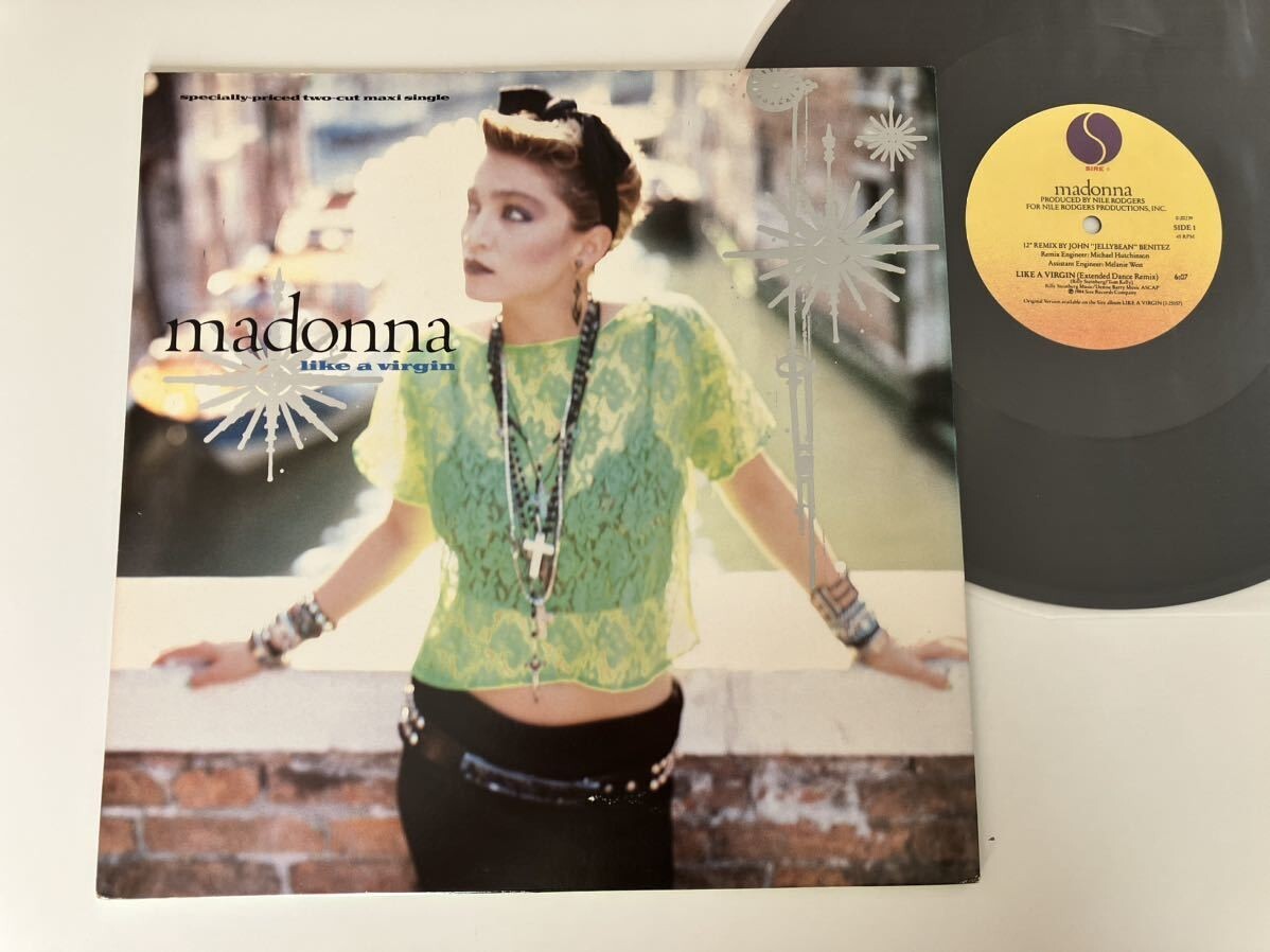 【US Ori/MASTERDISK刻印】Madonna / Like A Virgin (Extended Dance Mix)/Stay 12inch SIRE US 920239-0 A 84年盤,マドンナ,QUEEN OF POP