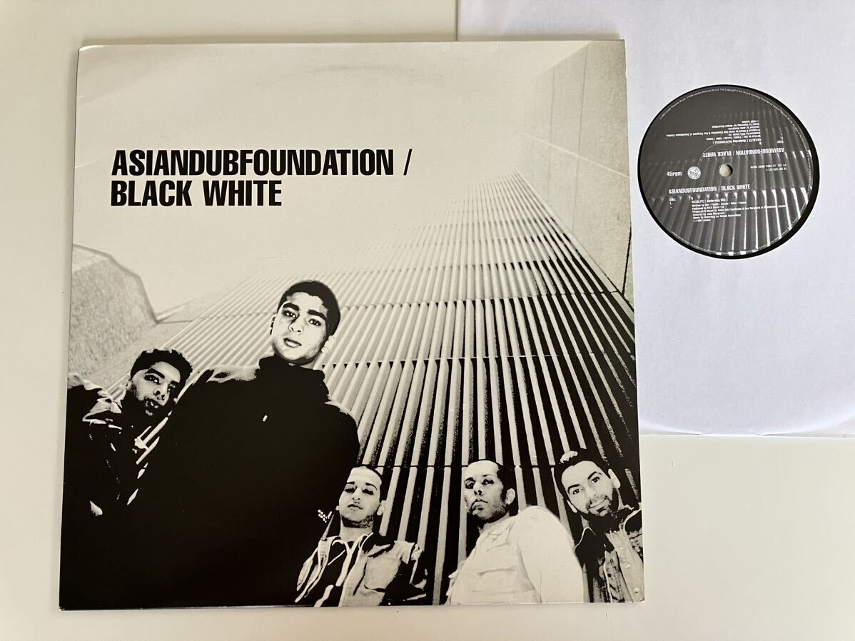 ASIAN DUB FOUNDATION/ BLACK WHITE(OriginalMaximum Roach MixUnderdog MixInst)12inch ffrr UK FX337570221-1 ADFRAGGA JUNGLE BREAK