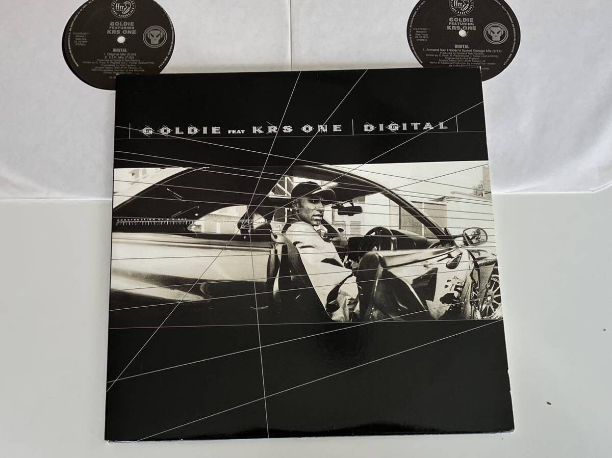 【2×12inch/GATEFOLD】GOLDIE feat.KRS ONE / DIGITAL ffrr US 314-570-057-1 97年盤DRUM'N'BASS,ゴールディー,Armand Van Helden Mix