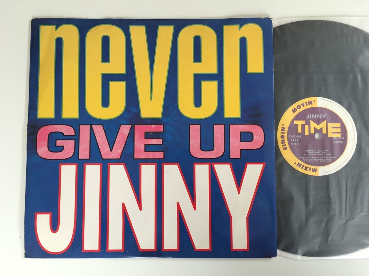 【92年伊Ori】Jinny/ Never Give Up (Kelsey Remix/Hype Remix) '12 TIME RECORDS ITALY 003 ITALO HOUSE,EUROBEAT,EURO CLASSIC,ジニー,