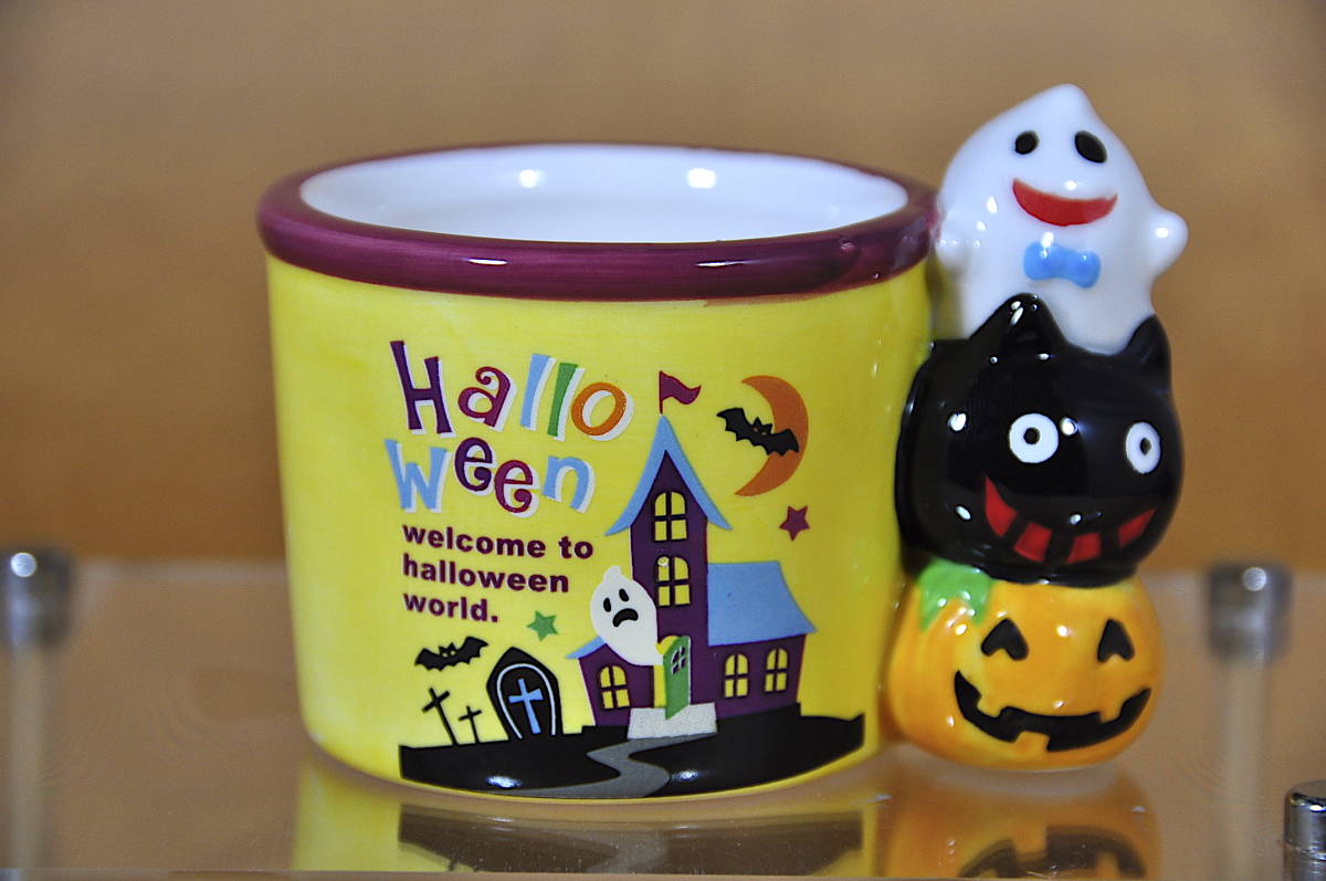 inap イナップ ハロウィン 陶器製 ミニ マグカップ 未使用 Halloween かぼちゃ